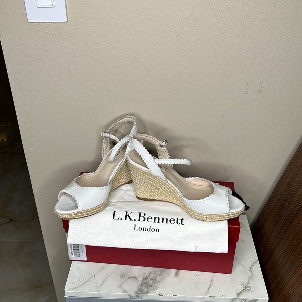 LK Bennett Espadrilles Wedges  sandals size 38.5